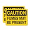 Signmission Fumes May Be Present Caution Sign, Vinyl Decal, 10in W x 7in L, 2PK OS-2PACK-CS-D-710-L-19173 - alternate 1